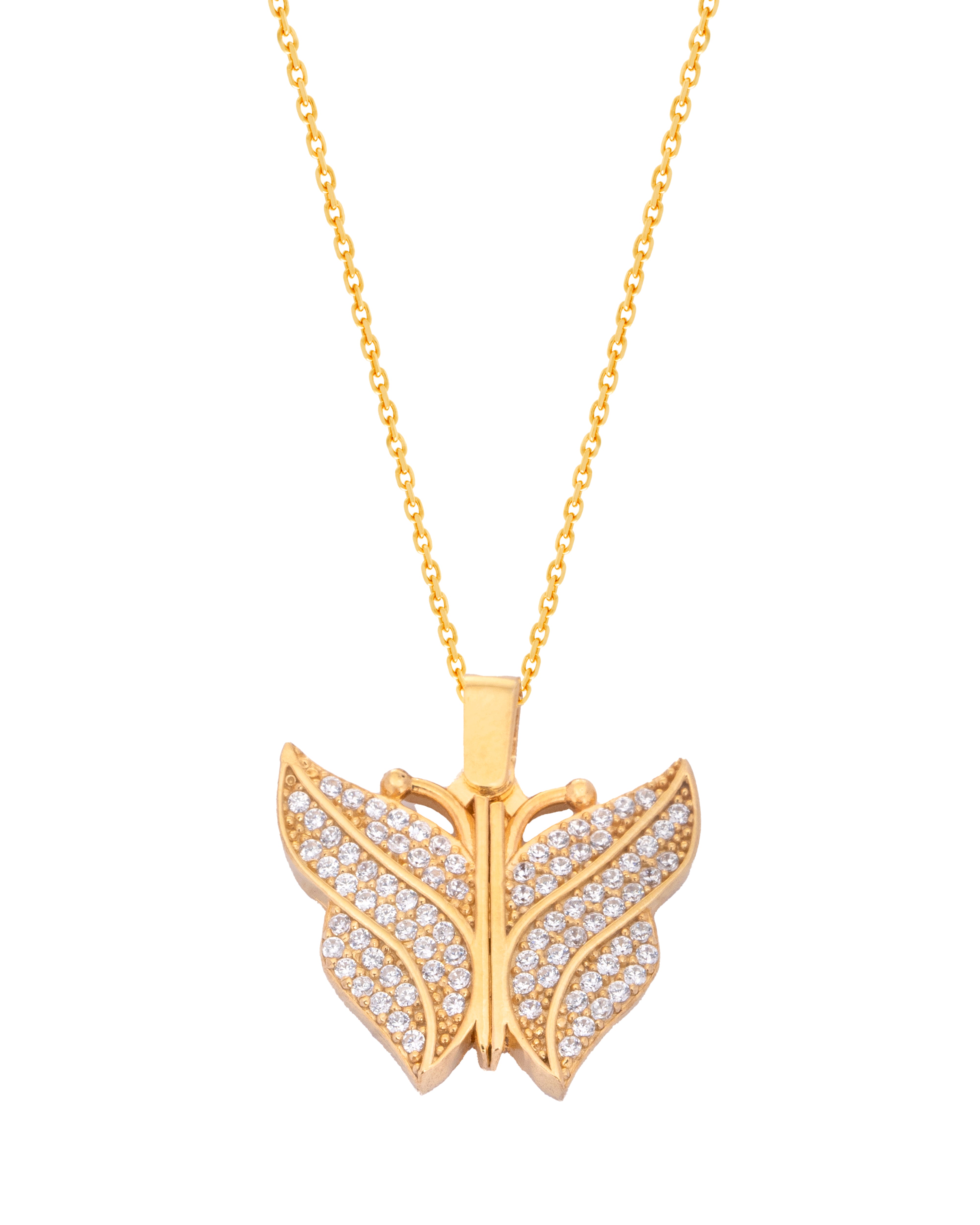 925 Silver Personalized Custom Butterfly Name Necklace - Leona Jewelry