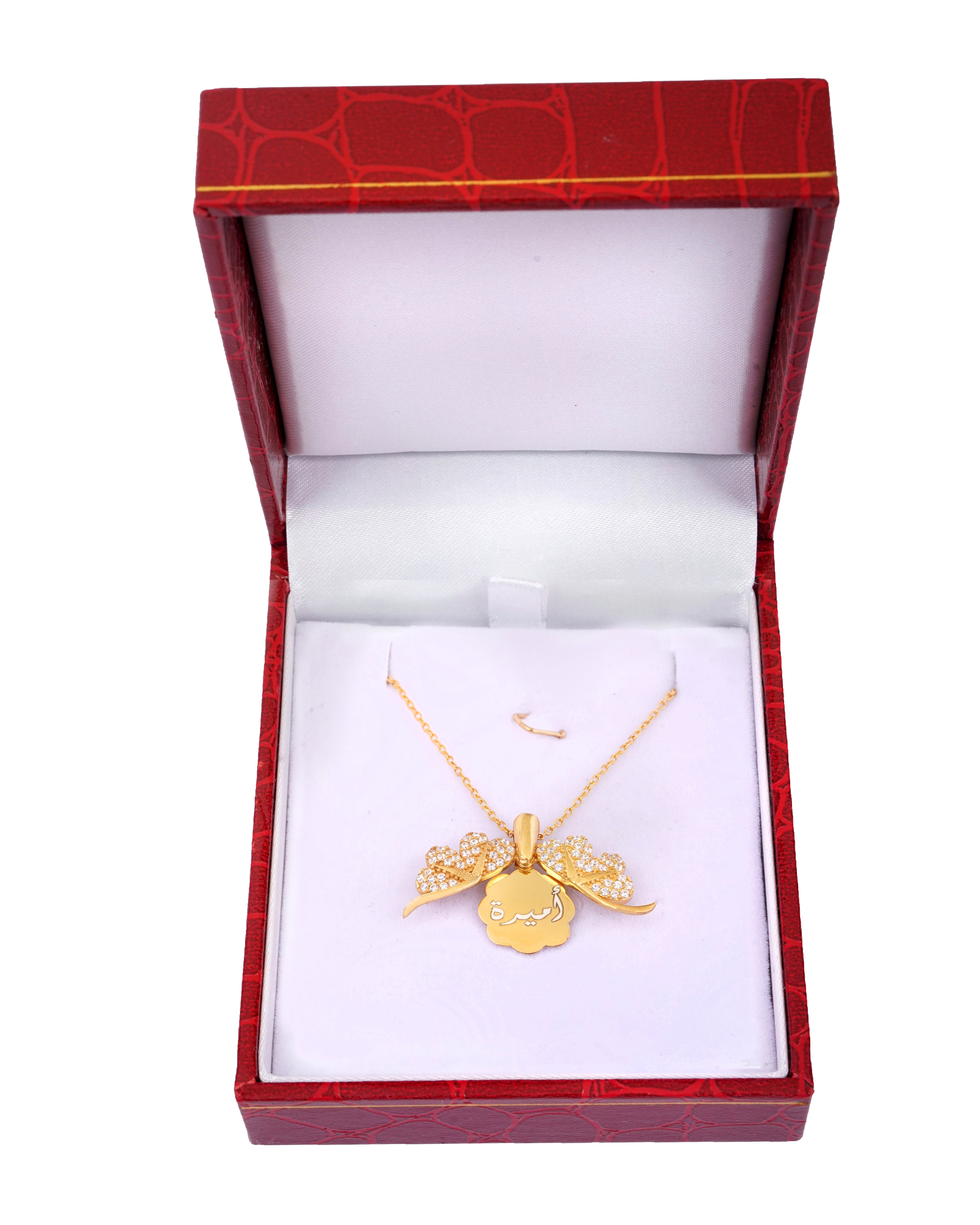 925 Silver Personalized Custom Clover Name Necklace - Leona Jewelry