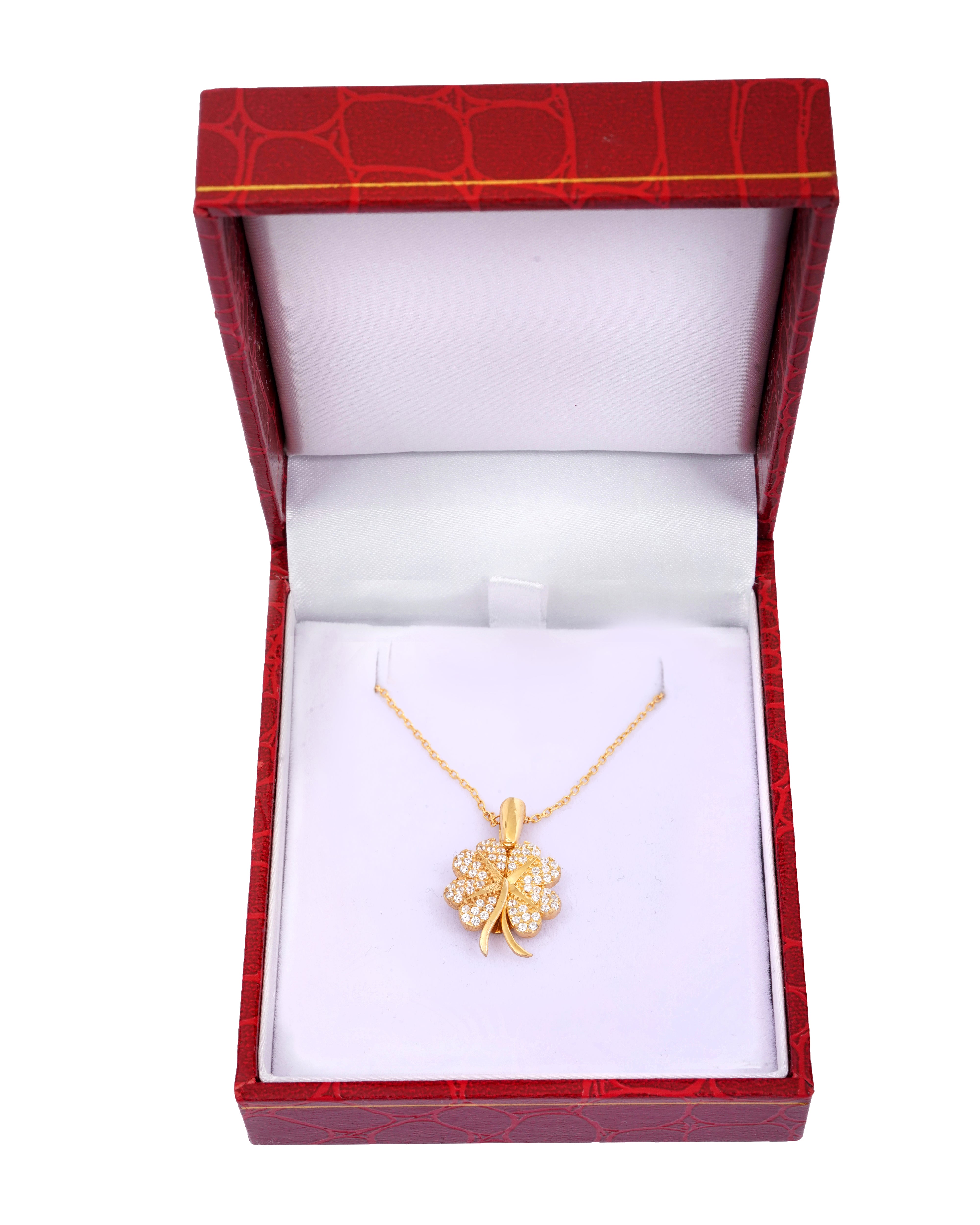 925 Silver Personalized Custom Clover Name Necklace - Leona Jewelry