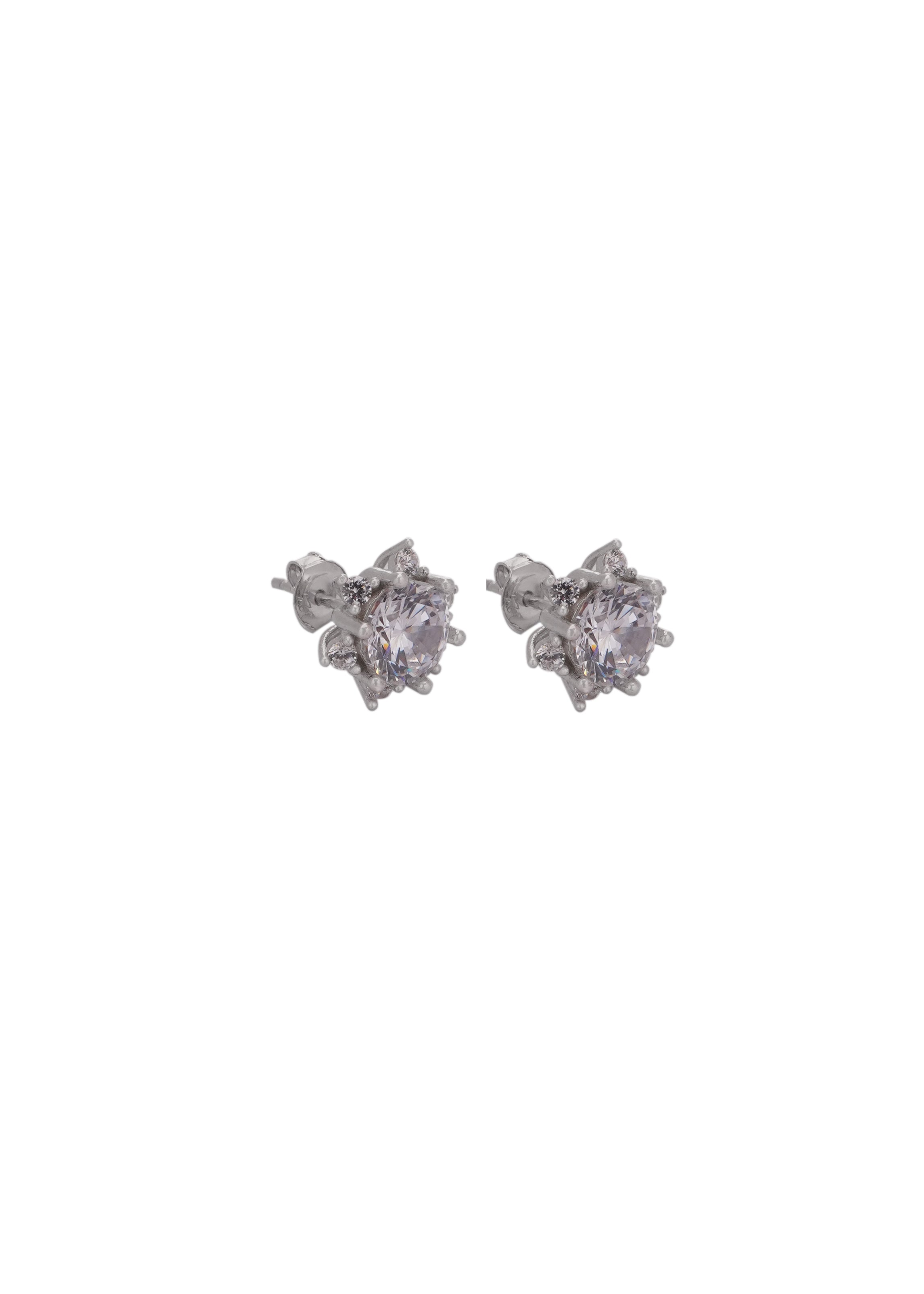 925 Silver White Star Jewelry Set (Silver) - Leona Jewelry