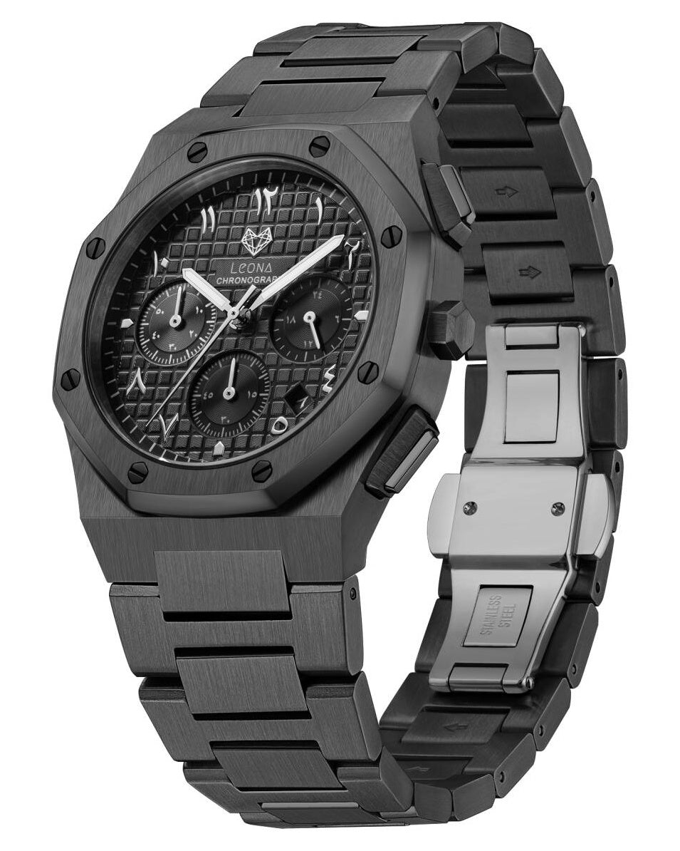 Royal Chronograph Black Edition Silver - Exclusive Collection