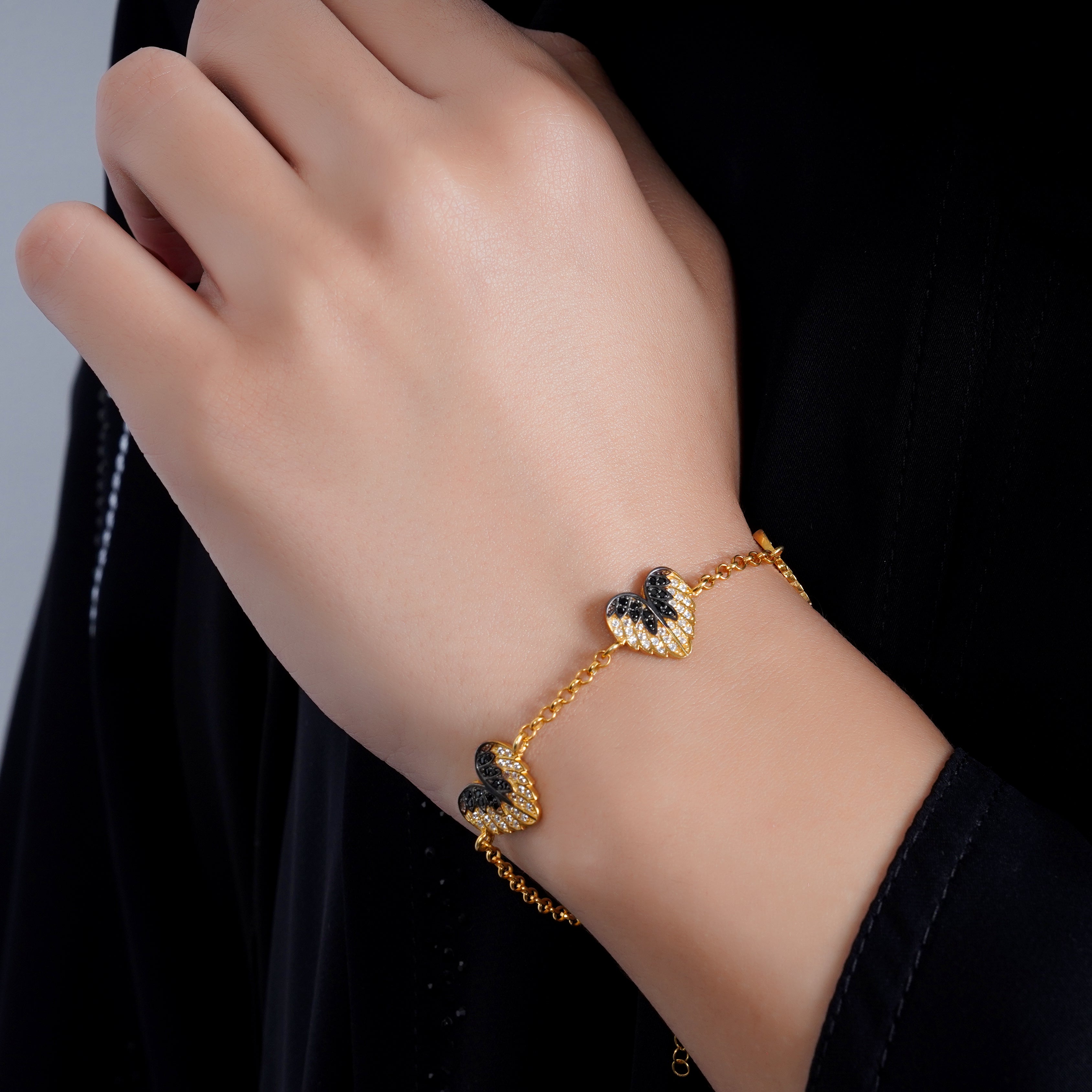 925 Silver Angel Wings of love bracelet - Leona Jewelry