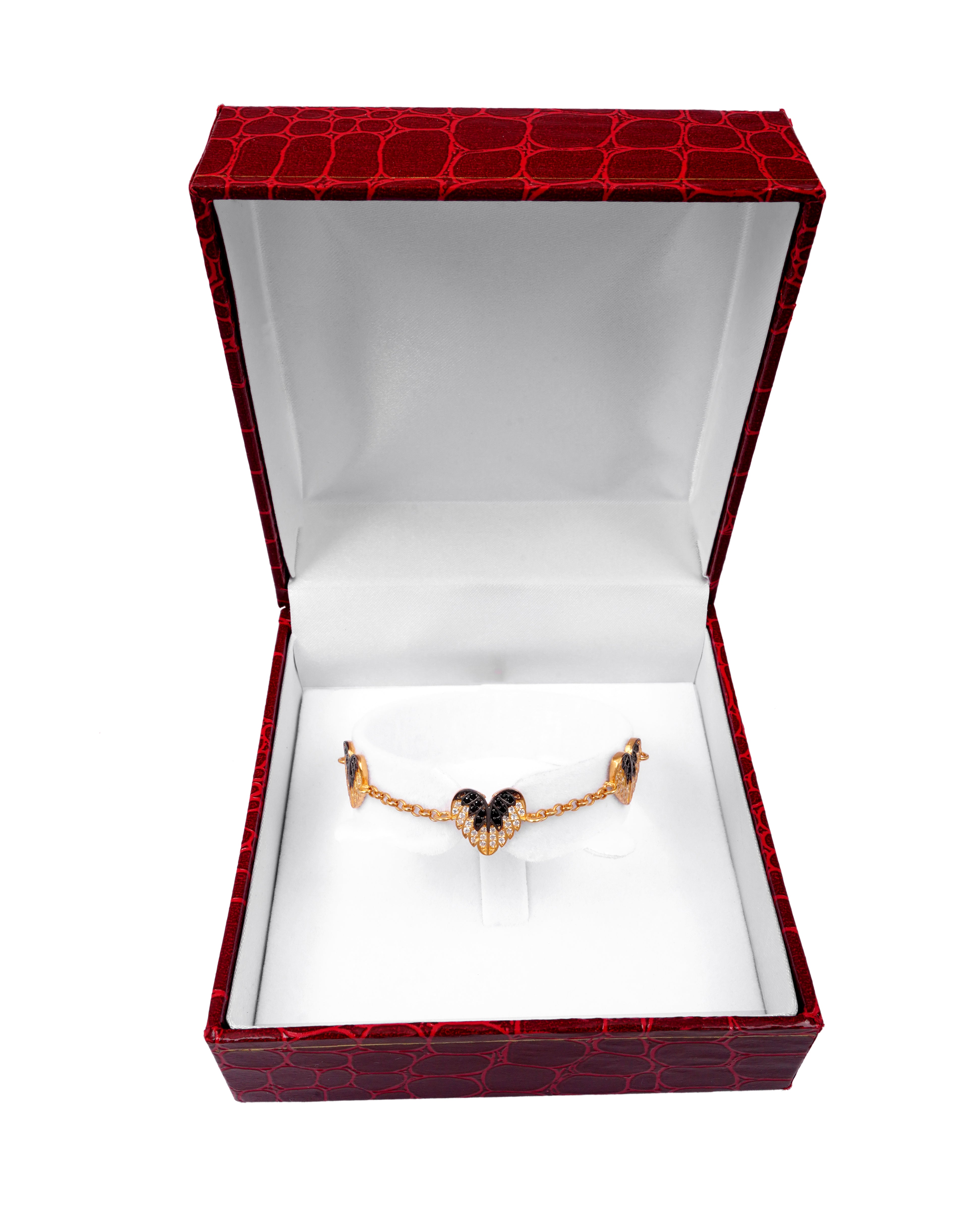 925 Silver Angel Wings of love bracelet - Leona Jewelry