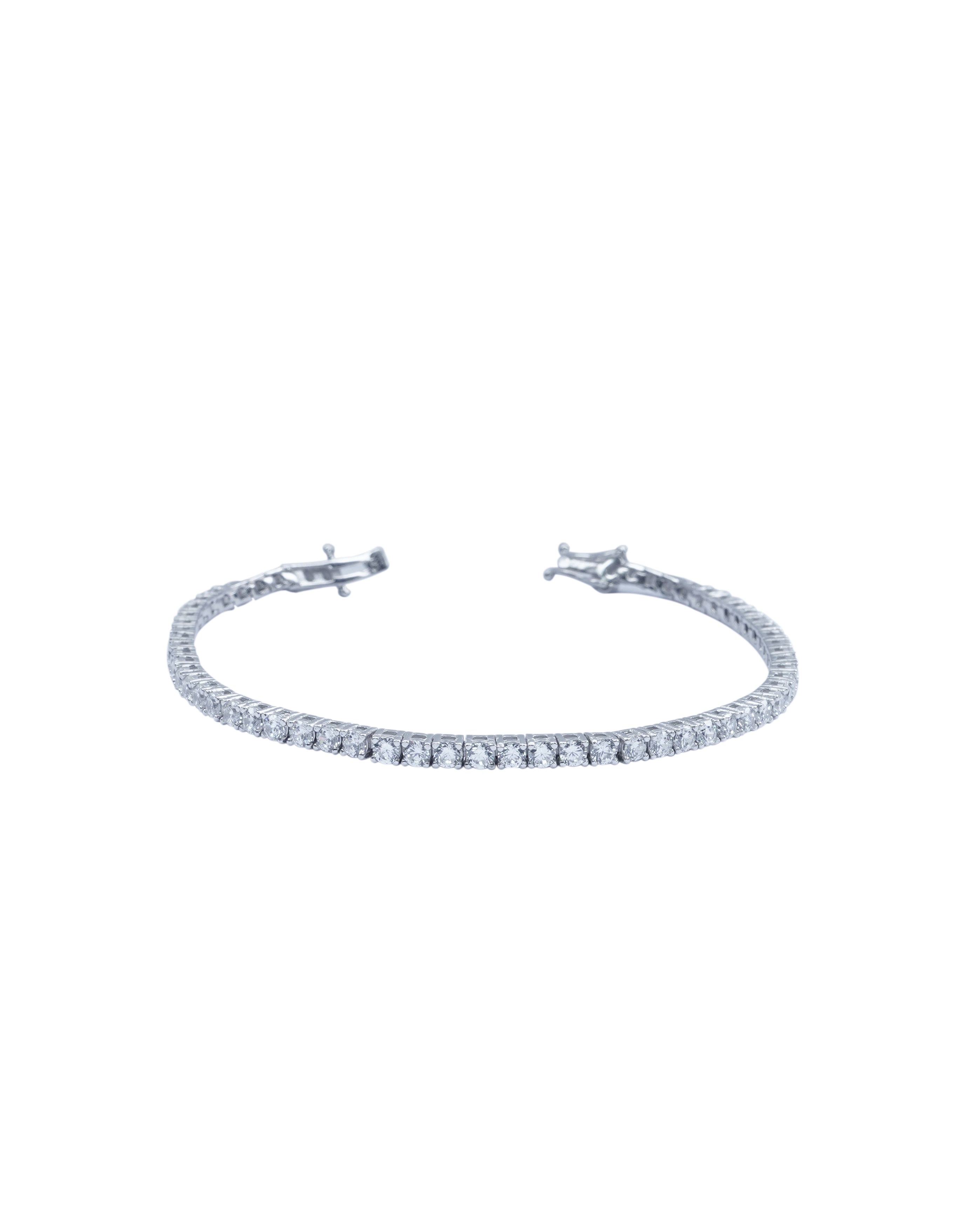 925 Silver Tennis Bracelet (Silver) - Leona Jewelry