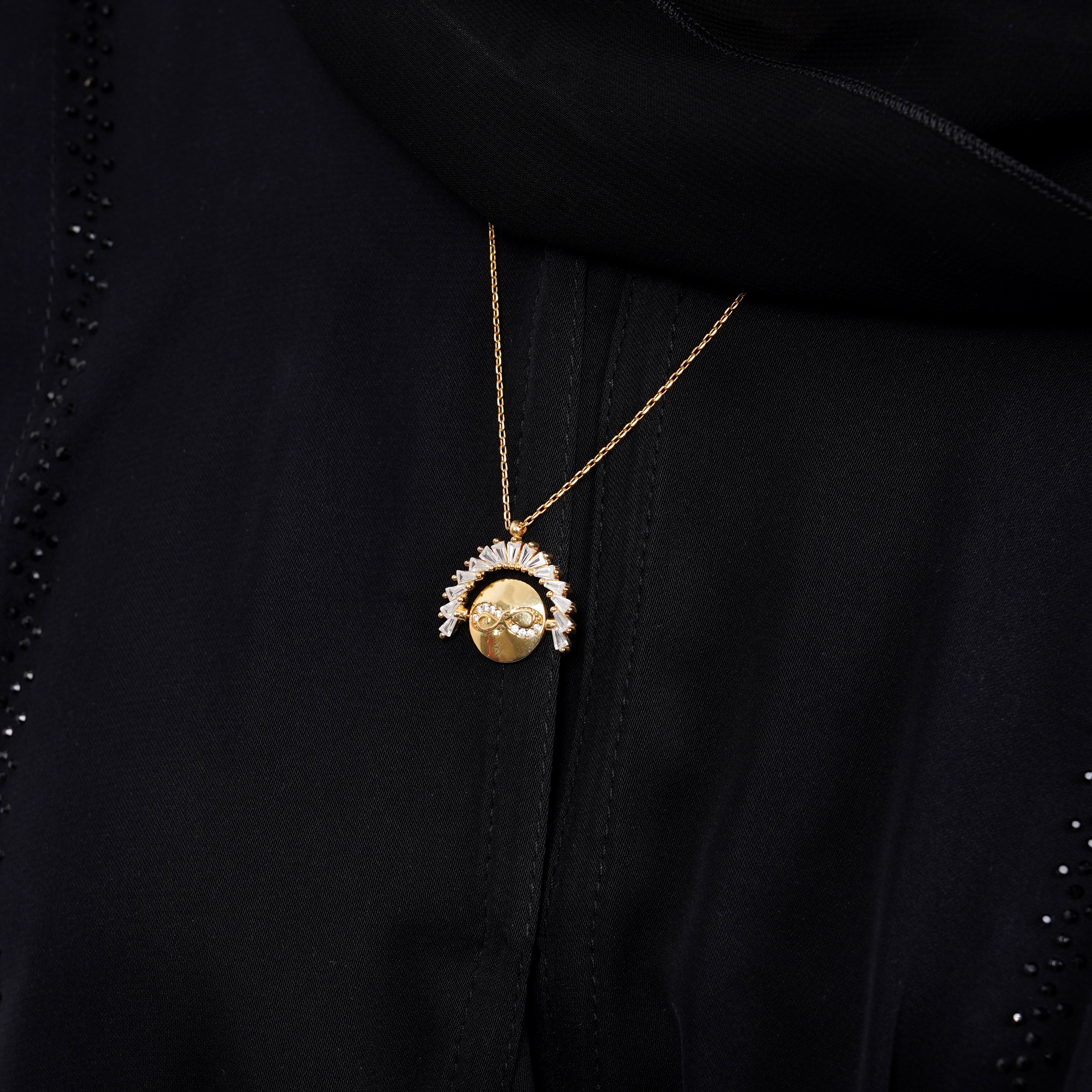 925 Silver Personalized Custom Rotating Coin Name Necklace - Leona Jewelry