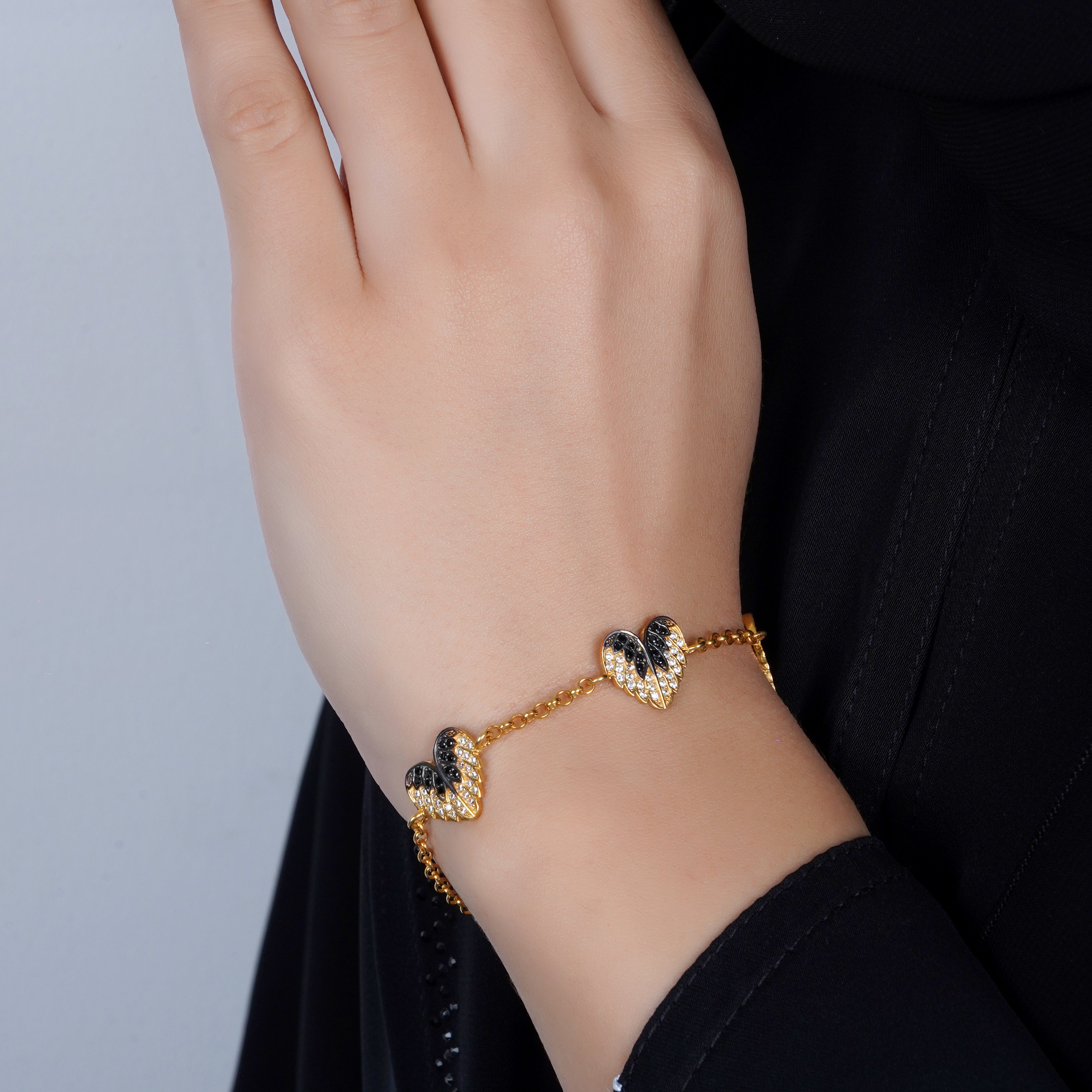 925 Silver Angel Wings of love bracelet - Leona Jewelry