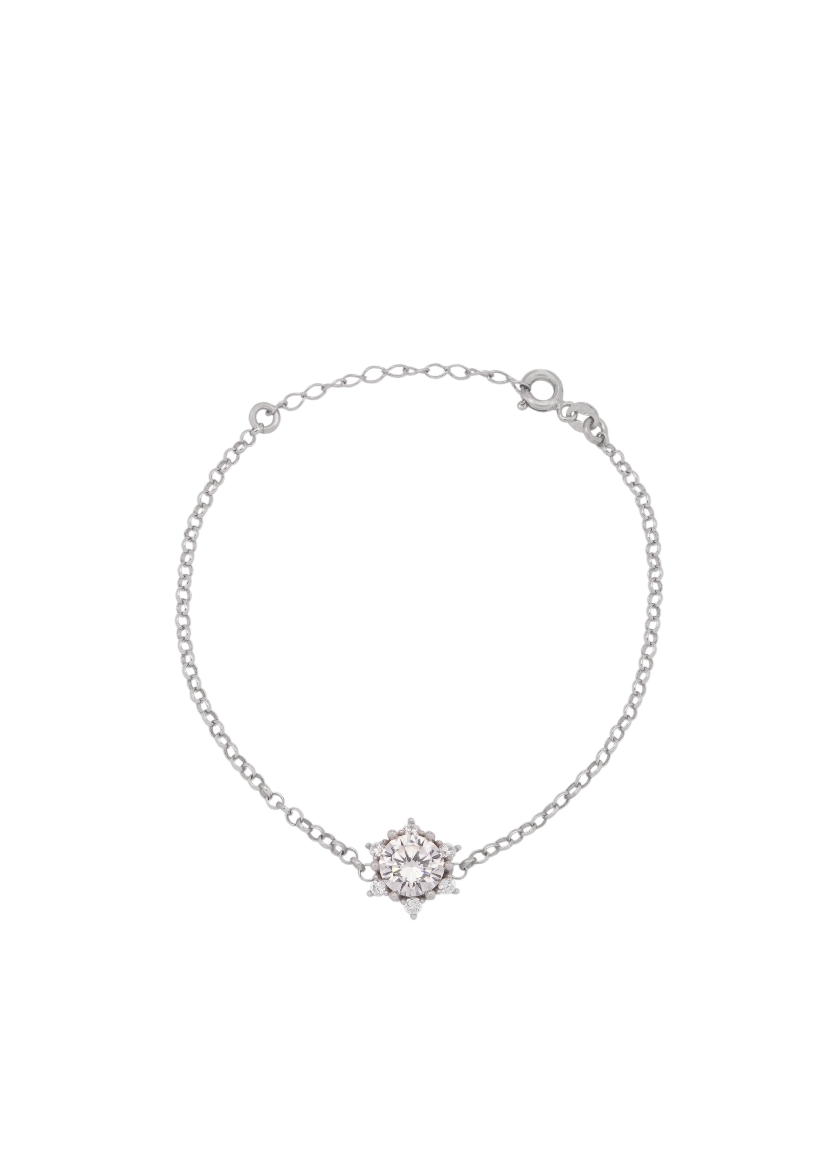 925 Silver White Star Jewelry Set (Silver) - Leona Jewelry