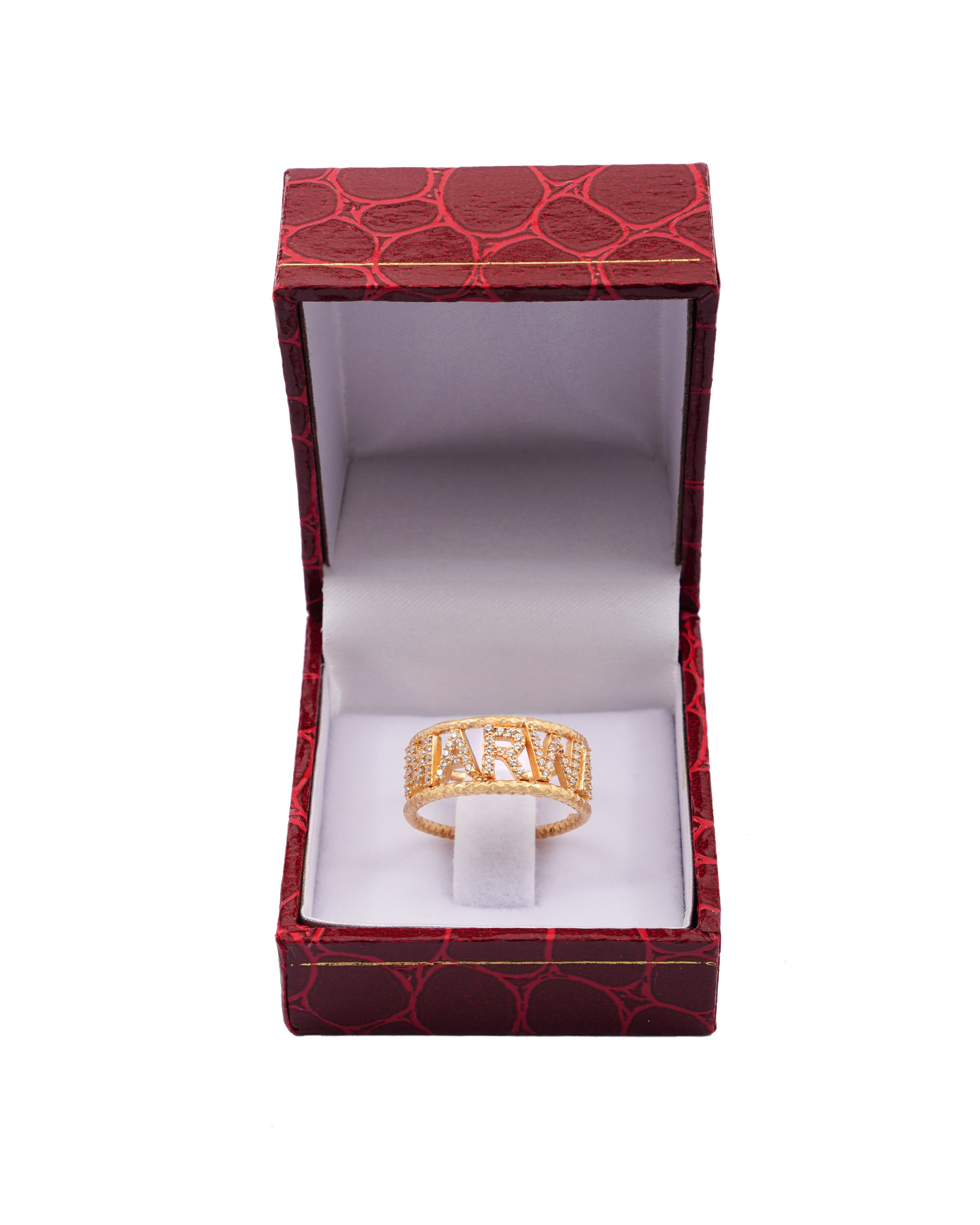 925 Silver Personalized Custom Name Ring - Leona Jewelry