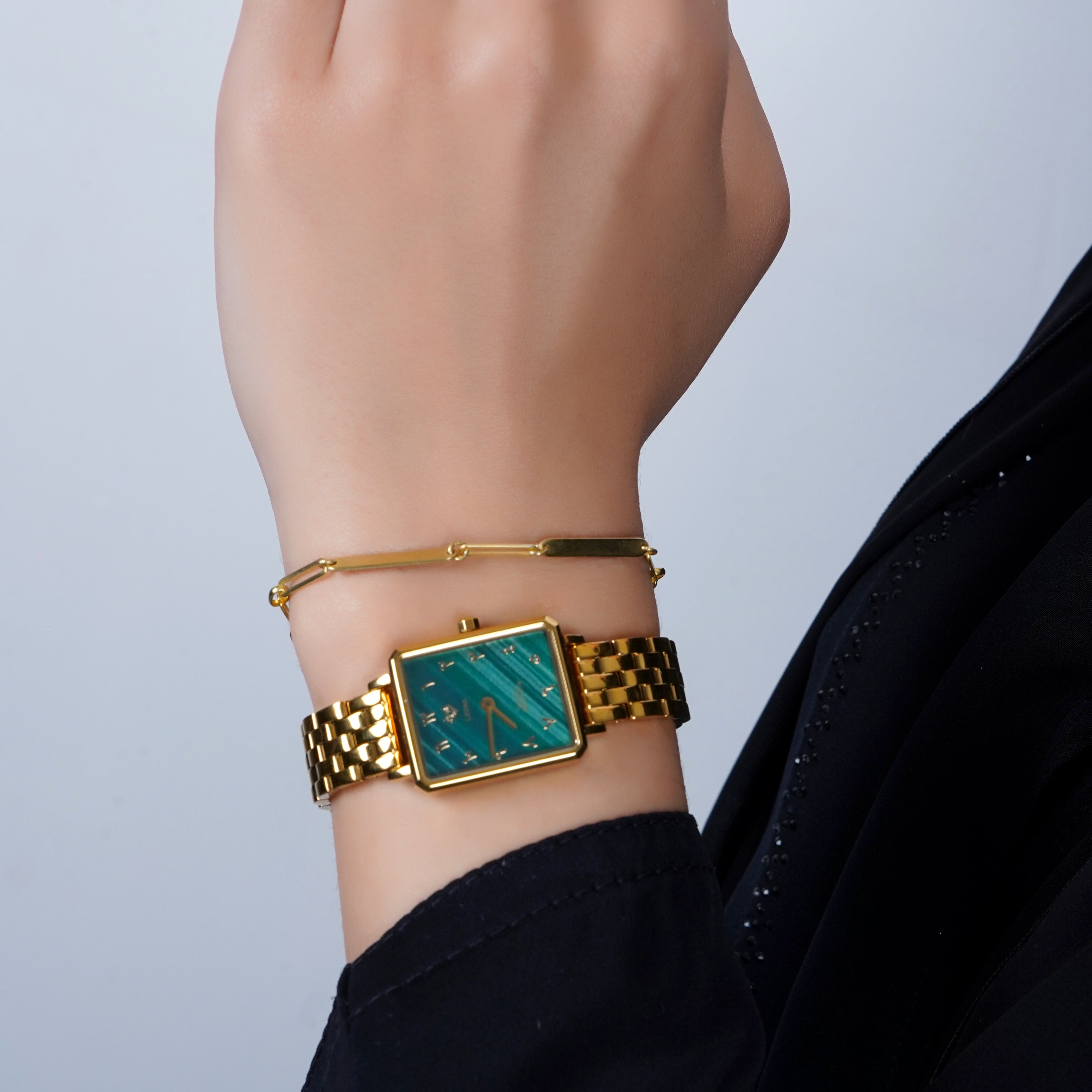 925 Silver Personalized Custom Engraving Paperclip Bracelet - Leona Jewelry