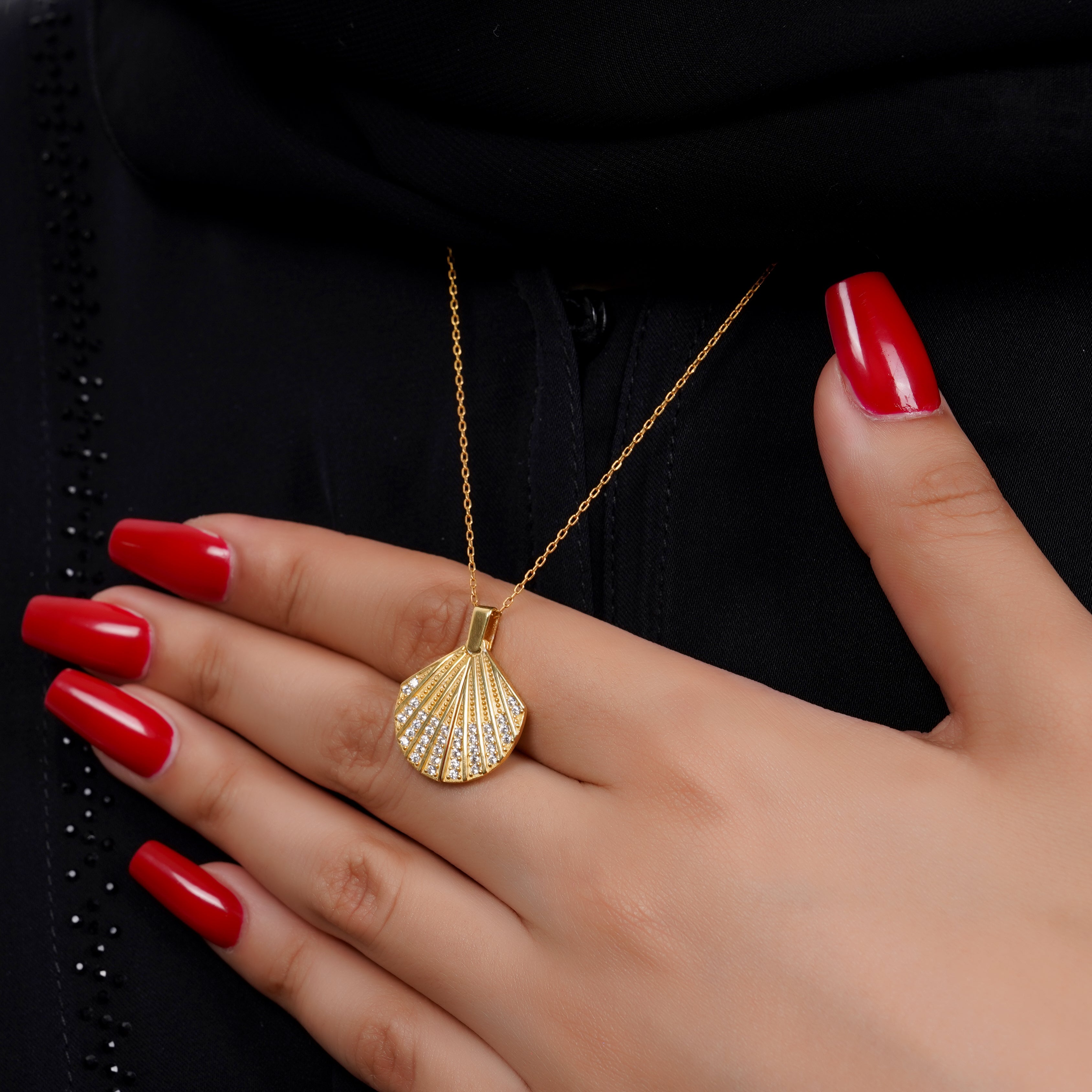 925 Silver Personalized Custom Shell Name Necklace - Leona Jewelry