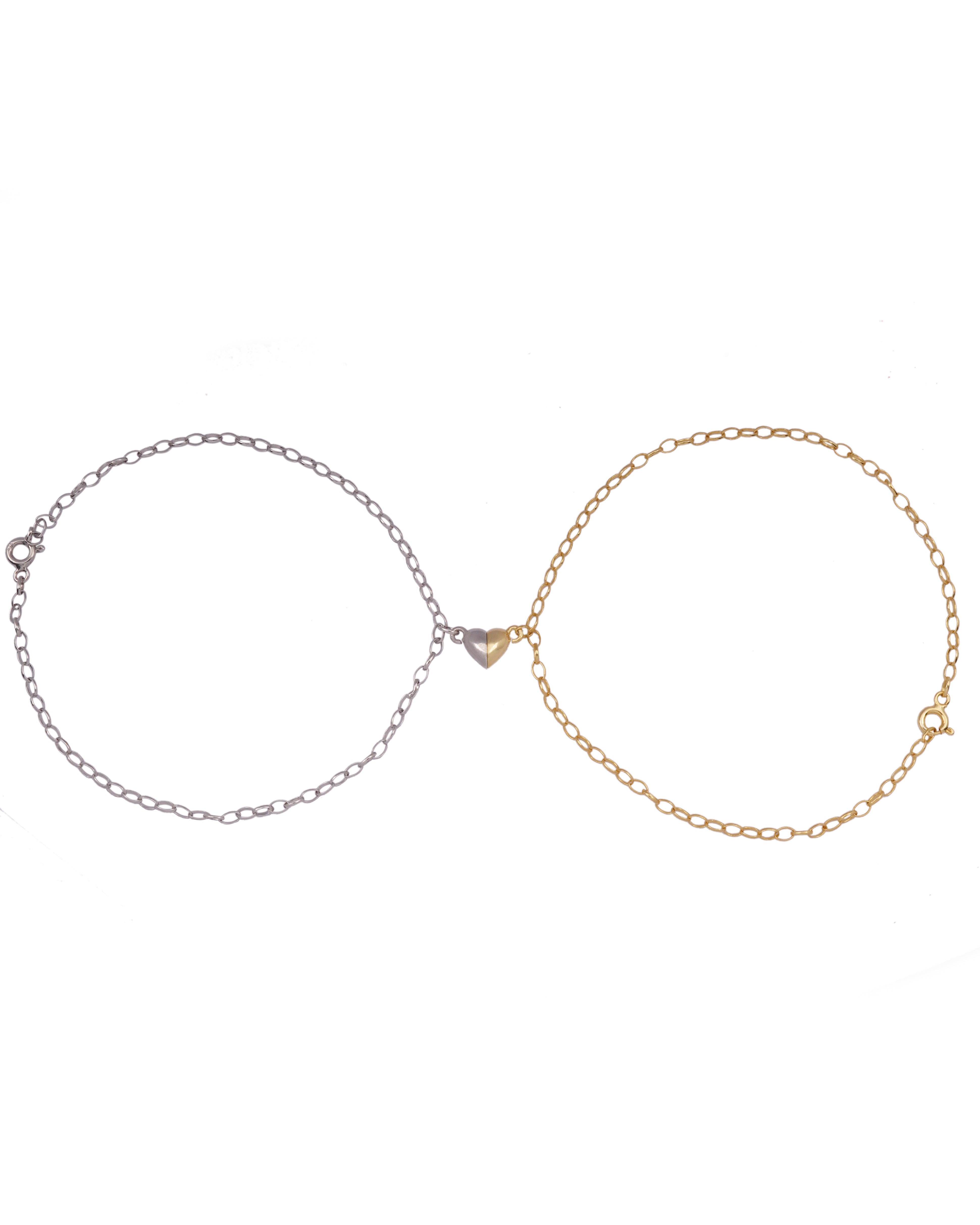 925 Silver Best Friends Magnetic Bracelets - Leona Jewelry