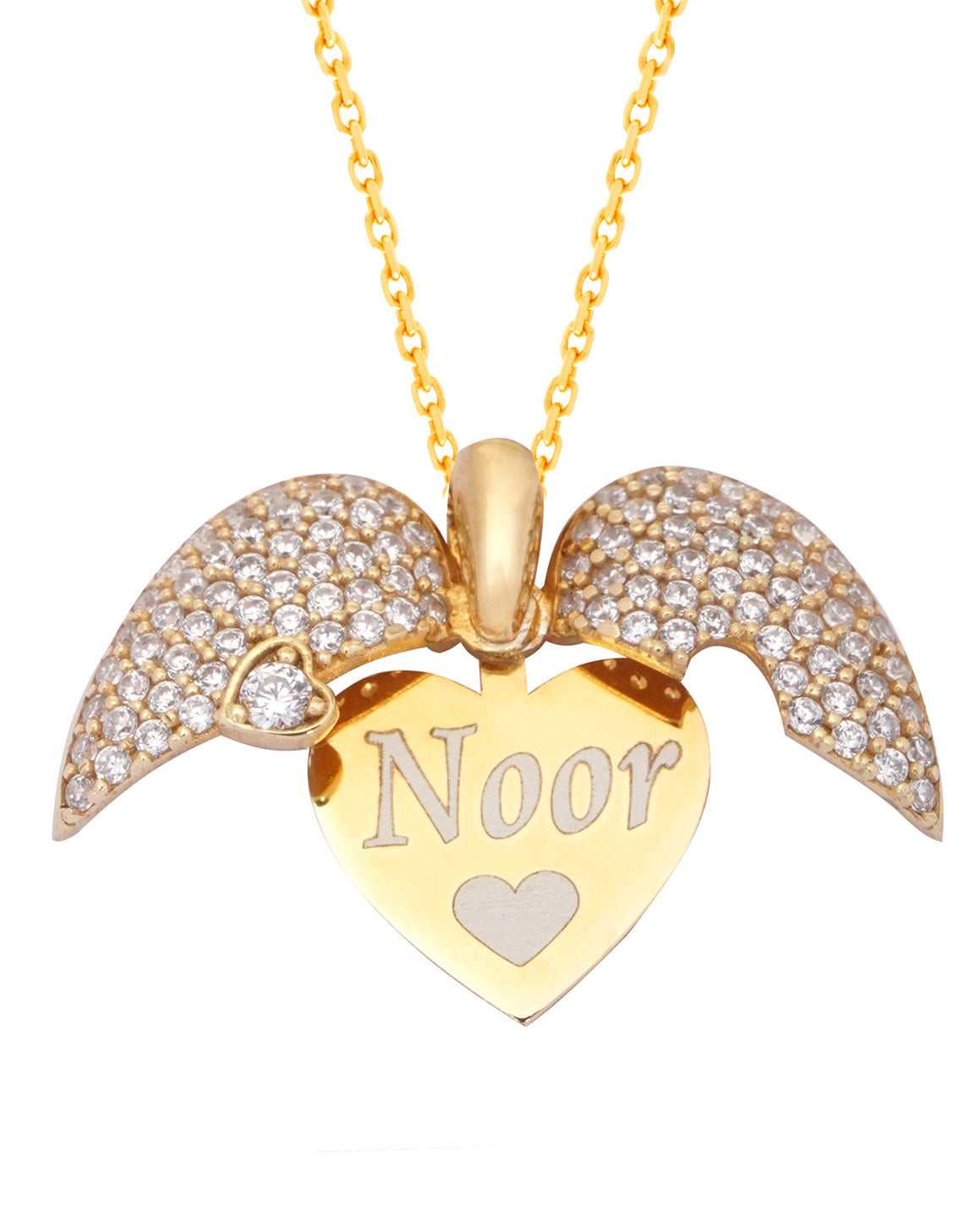 925 Silver Personalized Custom Love Heart Jewelry Set - Leona Jewelry