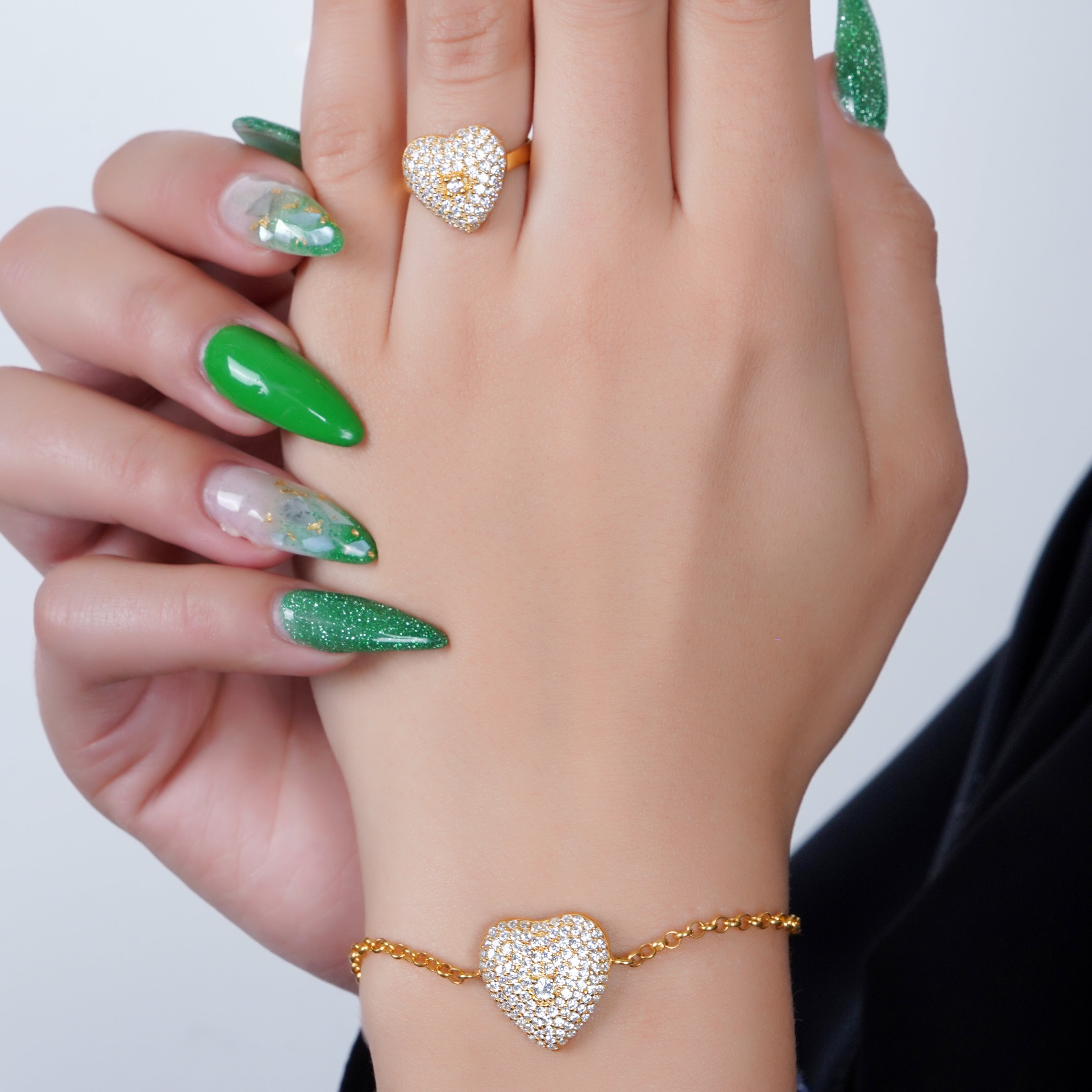 925 Silver Love Heart Bracelet - Leona Jewelry