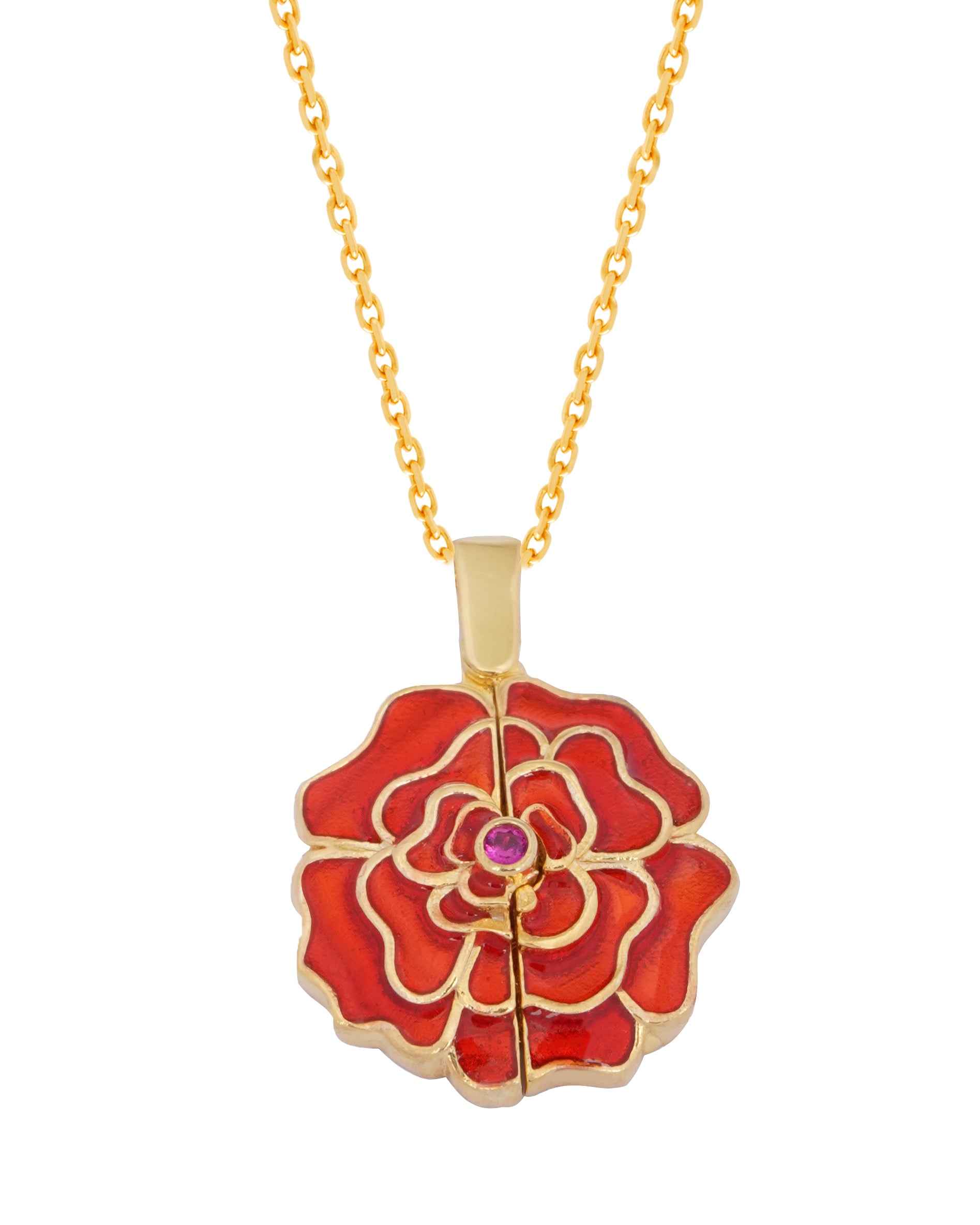 925 Silver Personalized Custom Rose Name Necklace - Leona Jewelry