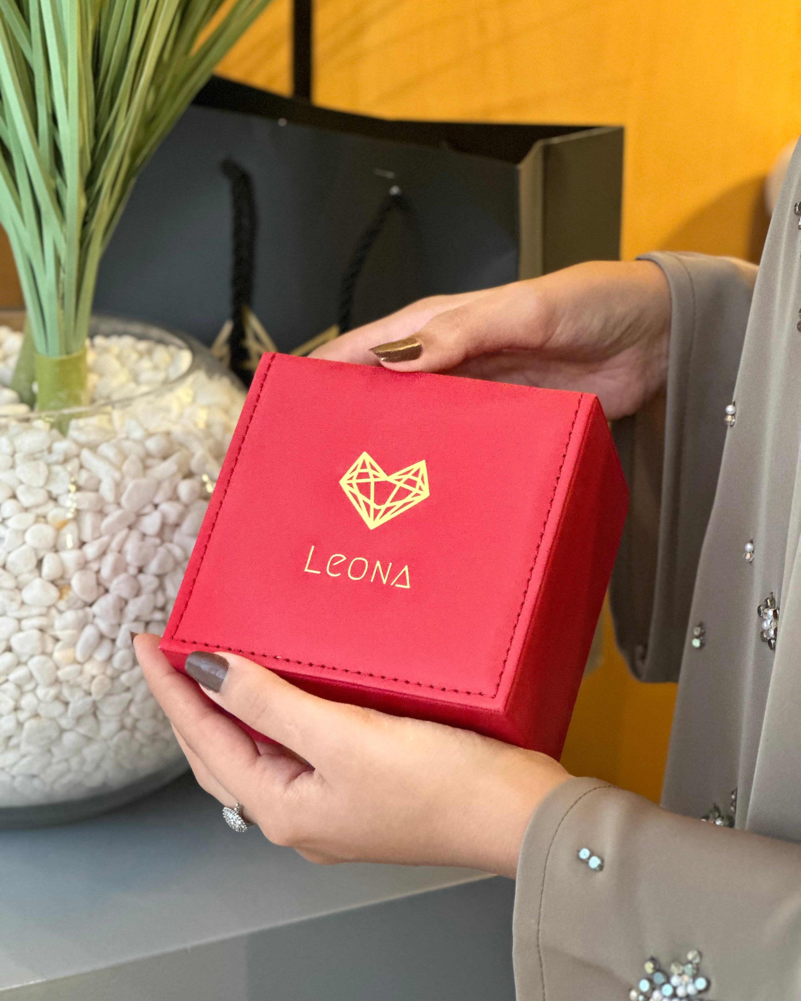 Marquise (Burgundy Red) – Full Steel, Japanese Movement, Waterproof, Gold Plated