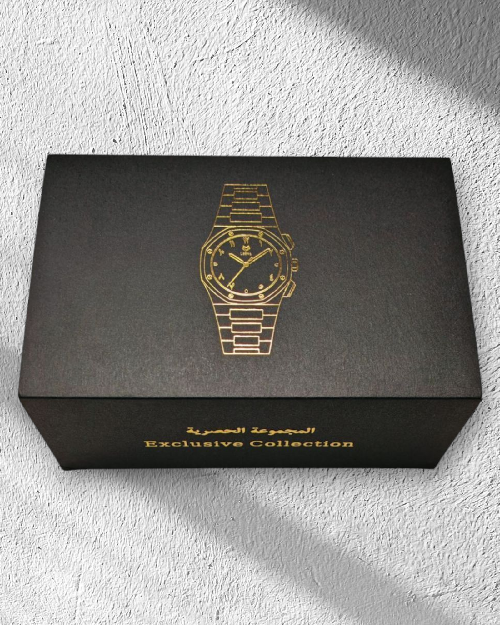 Royal Chronograph Black Edition Gold - Full 316L Steel / Japanese Movement / Waterproof / Sapphire Crystal - Exclusive Collection