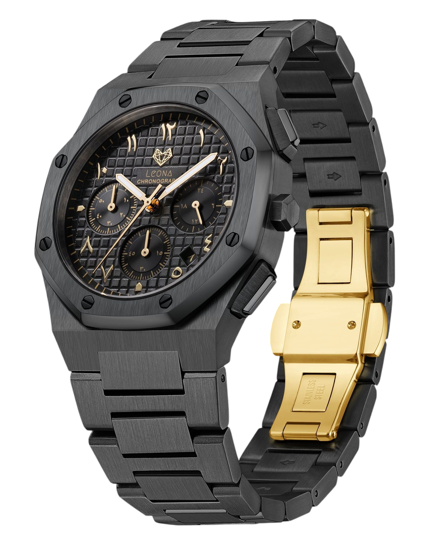 Royal Chronograph Black Edition Gold - Exclusive Collection