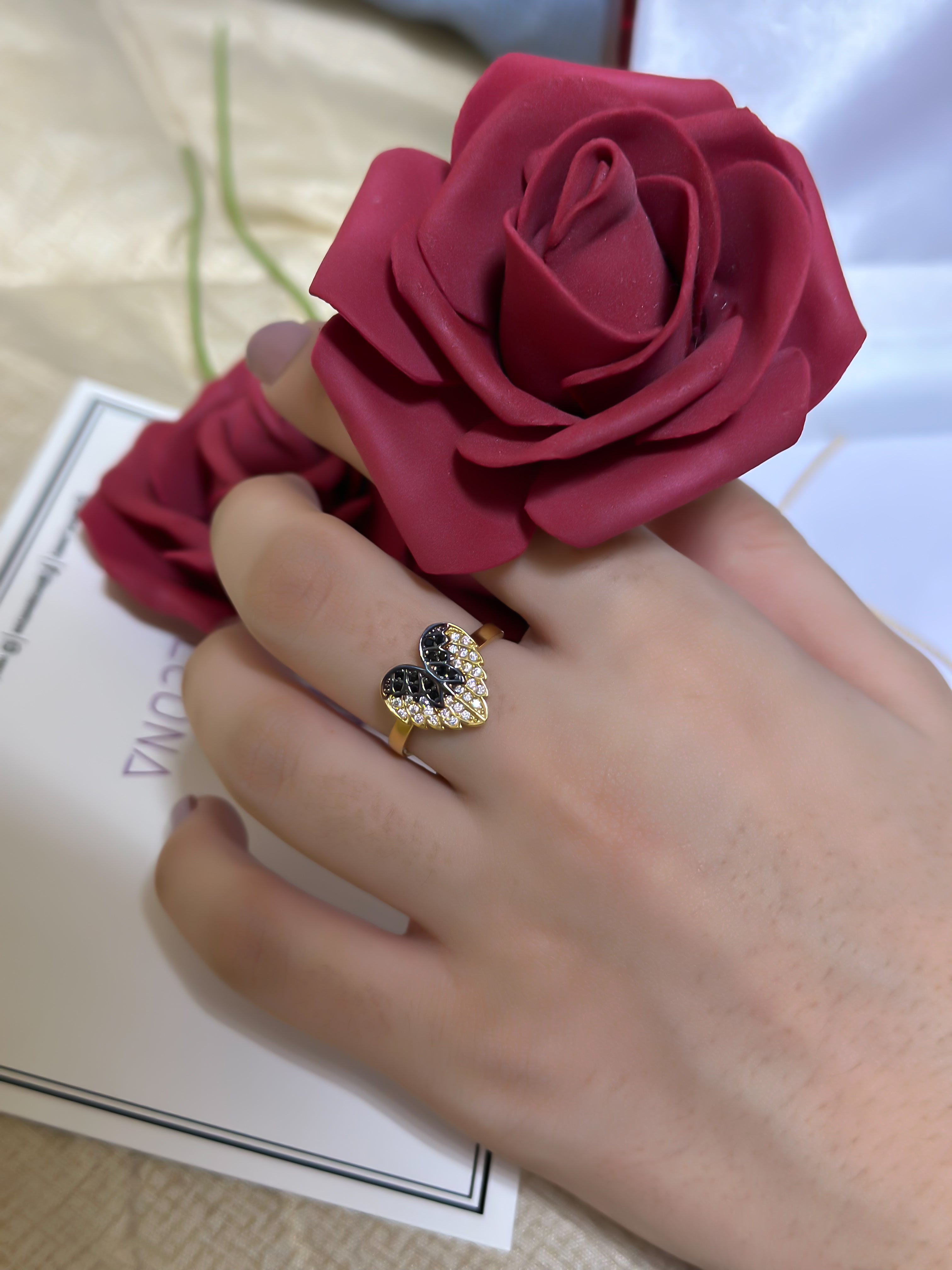 925 Silver Love Angel Wings Ring - Leona Jewelry