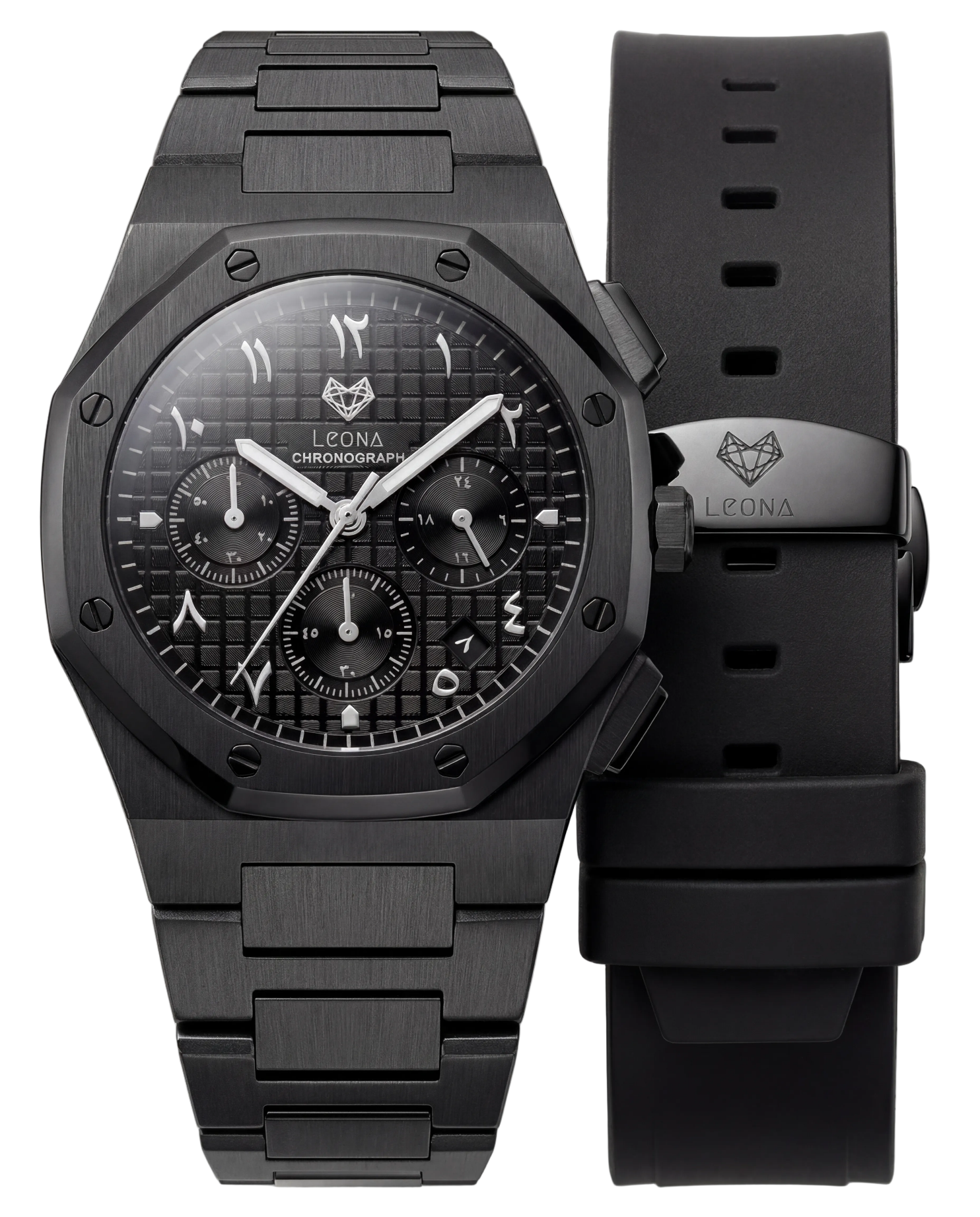 Royal Chronograph Black Edition Silver - Exclusive Collection