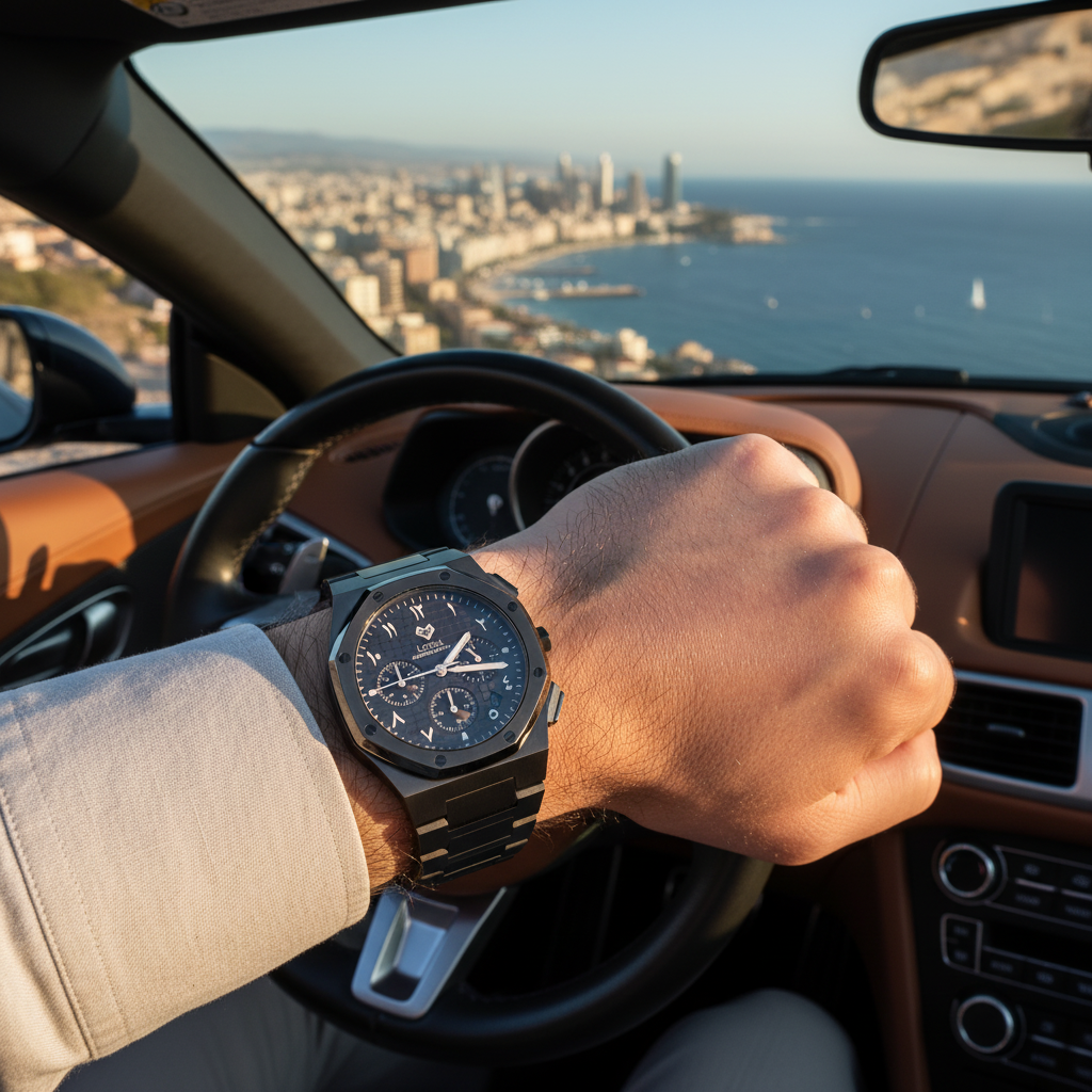 رويال كرونوجراف بلاك إيديشين فضي - المجموعة الحصرية