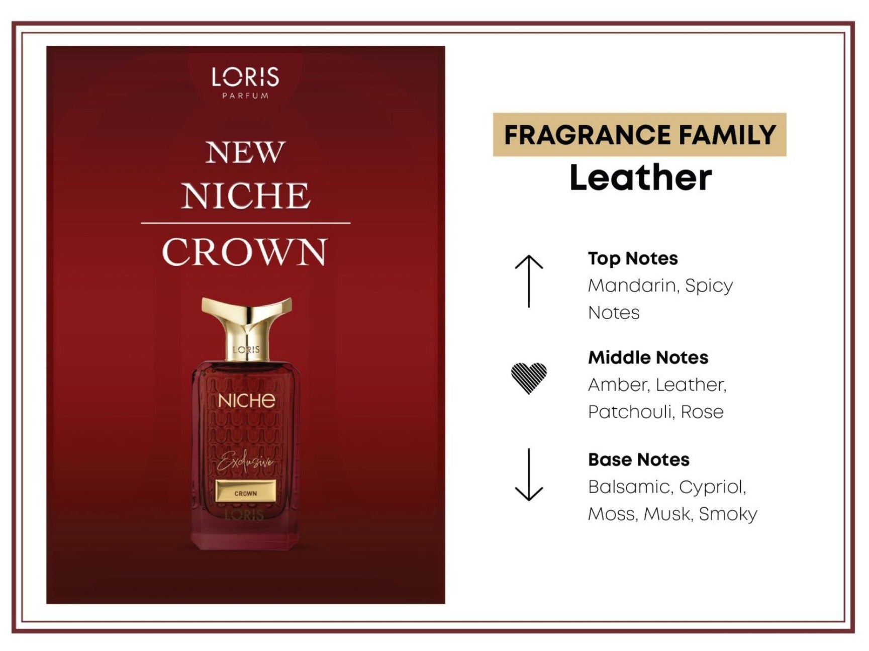 Royal Men's Watch Blue + Crown Smoky Leather Amber - Exclusive Extract Parfum - Gift Set