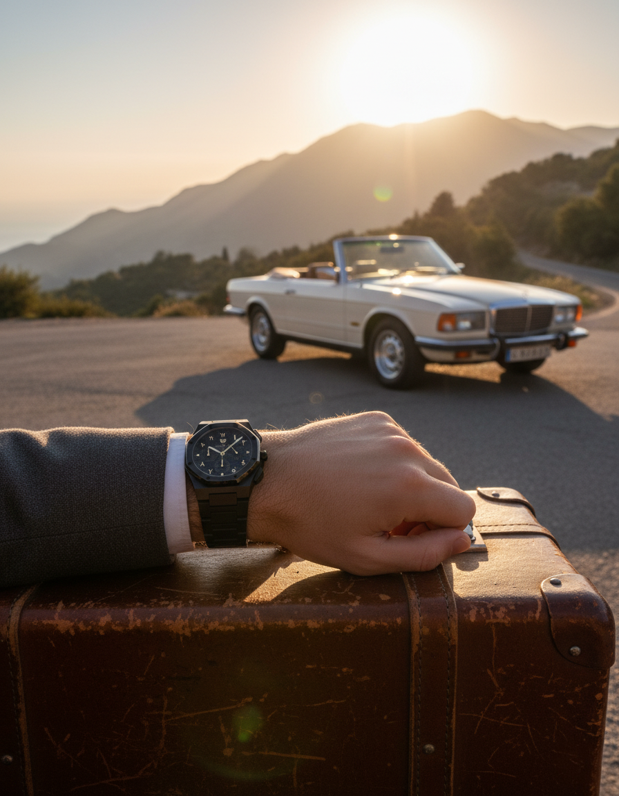 رويال كرونوجراف بلاك إيديشين فضي - المجموعة الحصرية