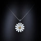 925 Silver Personalized Custom Flower Name Necklace (Silver)