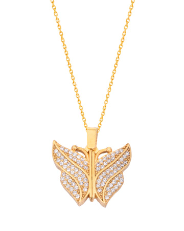 925 Silver Personalized Custom Butterfly Name Necklace