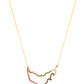 925 Silver UAE Map Necklace With Colored Stones