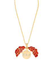 925 Silver Personalized Custom Rose Name Necklace