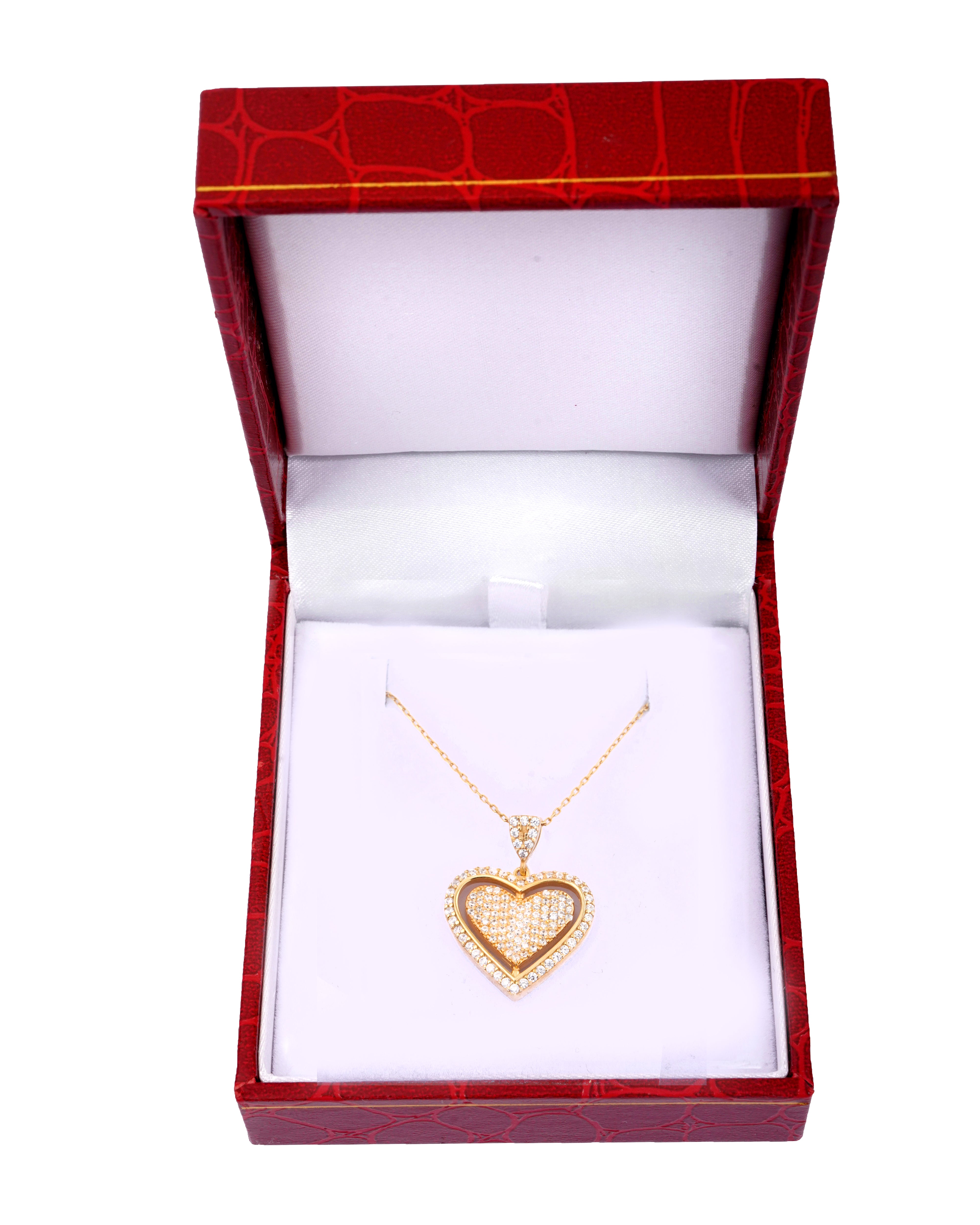 925 Silver Personalized Custom Rotating Heart Name Necklace - Leona Jewelry