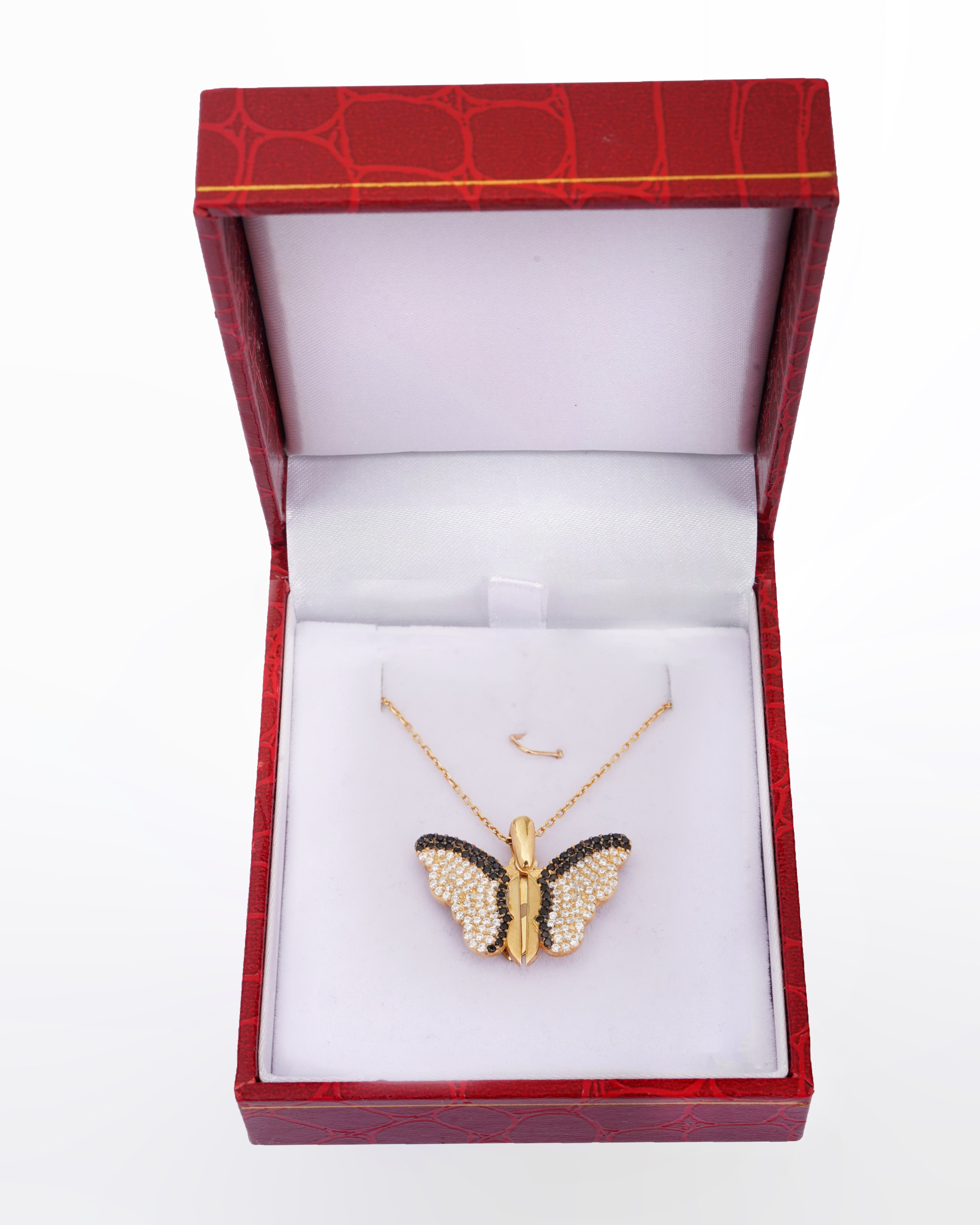 925 Silver Personalized Custom Butterfly Name Necklace - Leona Jewelry