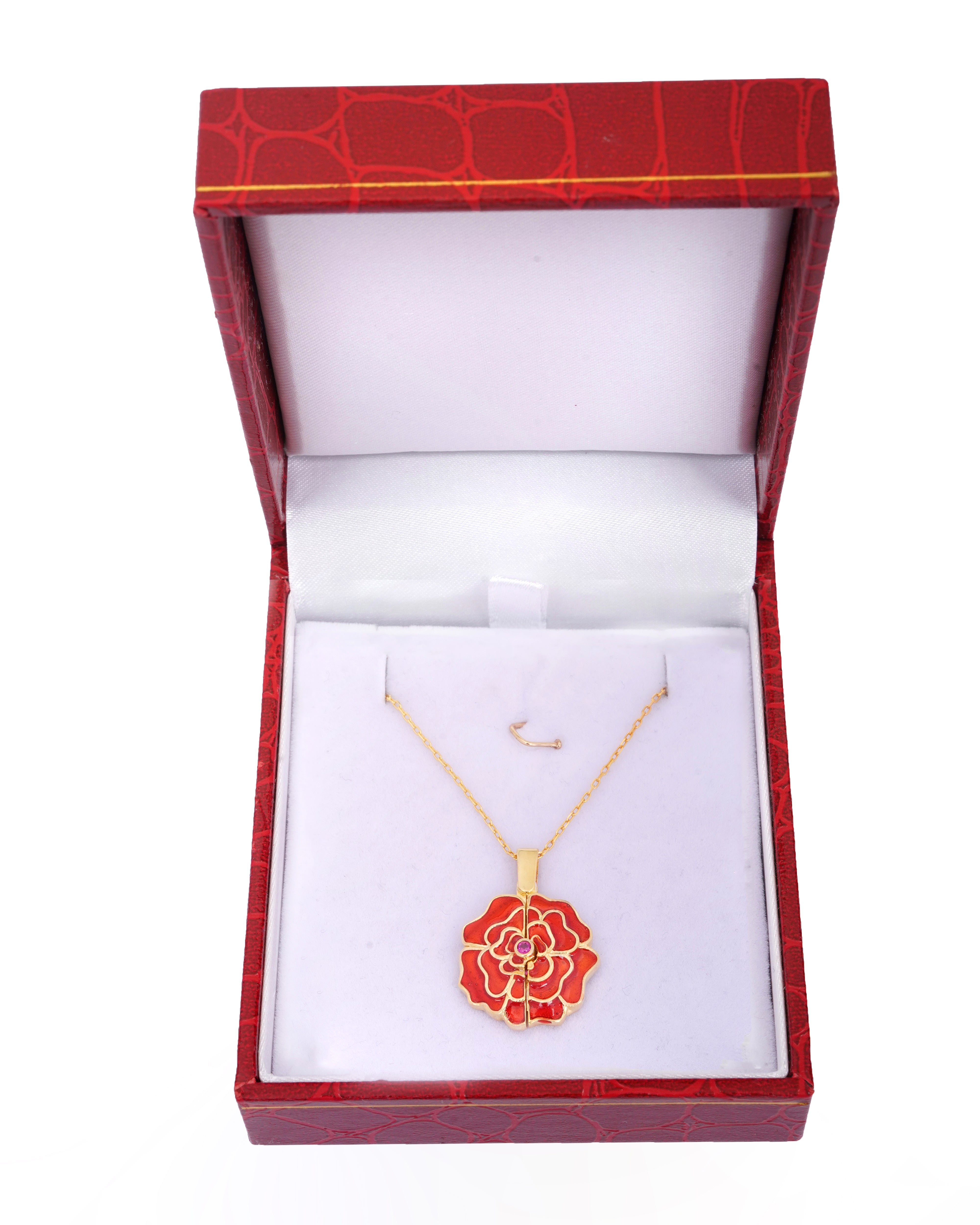 925 Silver Personalized Custom Rose Name Necklace - Leona Jewelry