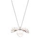 925 Silver Personalized Custom Flower Name Necklace (Silver)