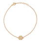 925 Silver Dainty Four Hearts Bracelet (Gold)