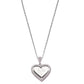 925 Silver Personalized Custom Rotating Heart Name Necklace (Silver)