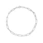 925 Silver Paperclip Bracelet (Silver)