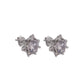 925 Silver White Star Earrings