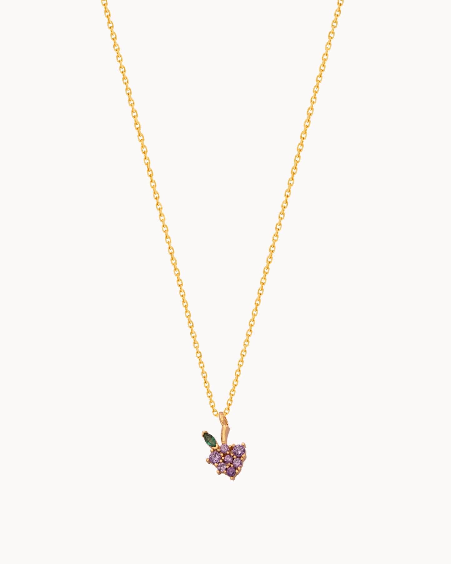 925 Silver Dainty Grape Necklace