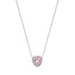 925 Silver Pink Heart Necklace