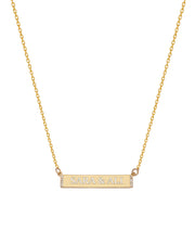 925 Silver Personalized Custom Plate Name Necklace