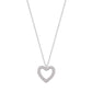 925 Silver Hollow Heart Necklace