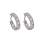 925 Silver Tennis Earrings (Silver)