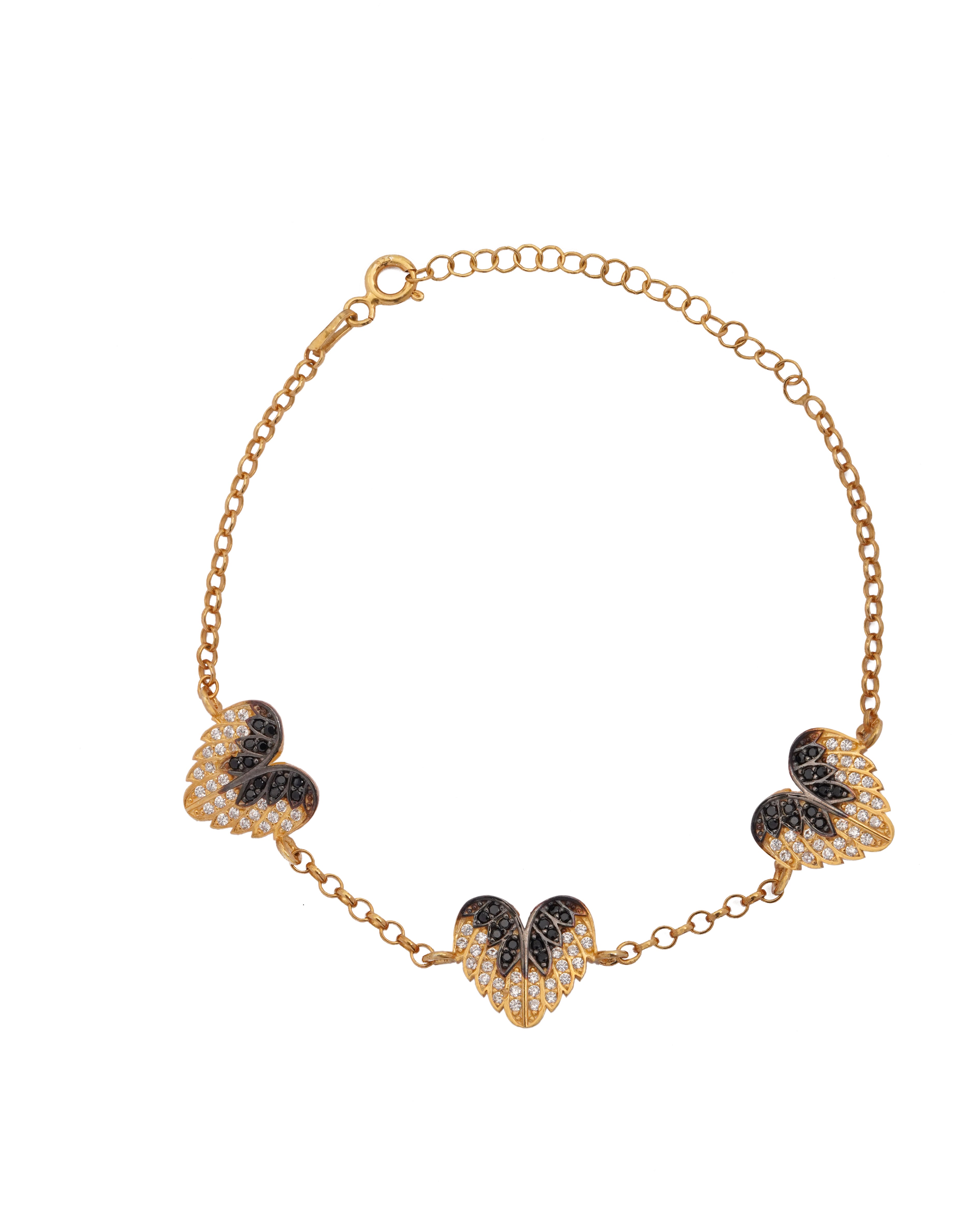 925 Silver Angel Wings of love bracelet - Leona Jewelry