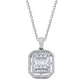 925 Silver Octagon Necklace (Silver)