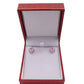 925 Silver Pink Heart Earrings