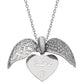 925 Silver Personalized Custom Heart Name Necklace (Silver)