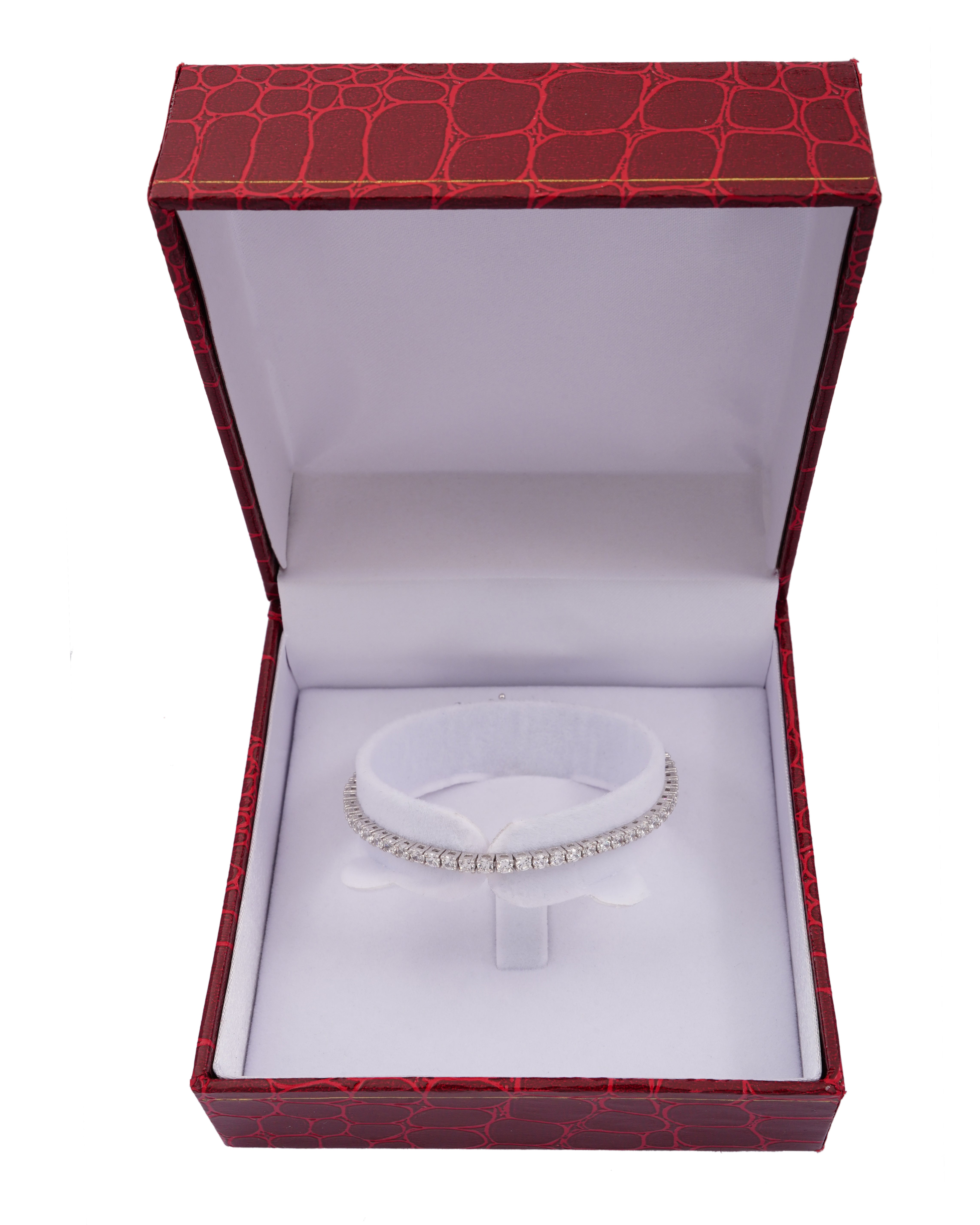 925 Silver Tennis Bracelet (Silver) - Leona Jewelry