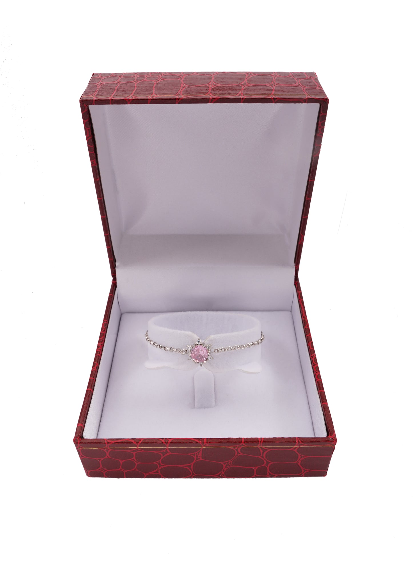 925 Silver Pink Star Bracelet