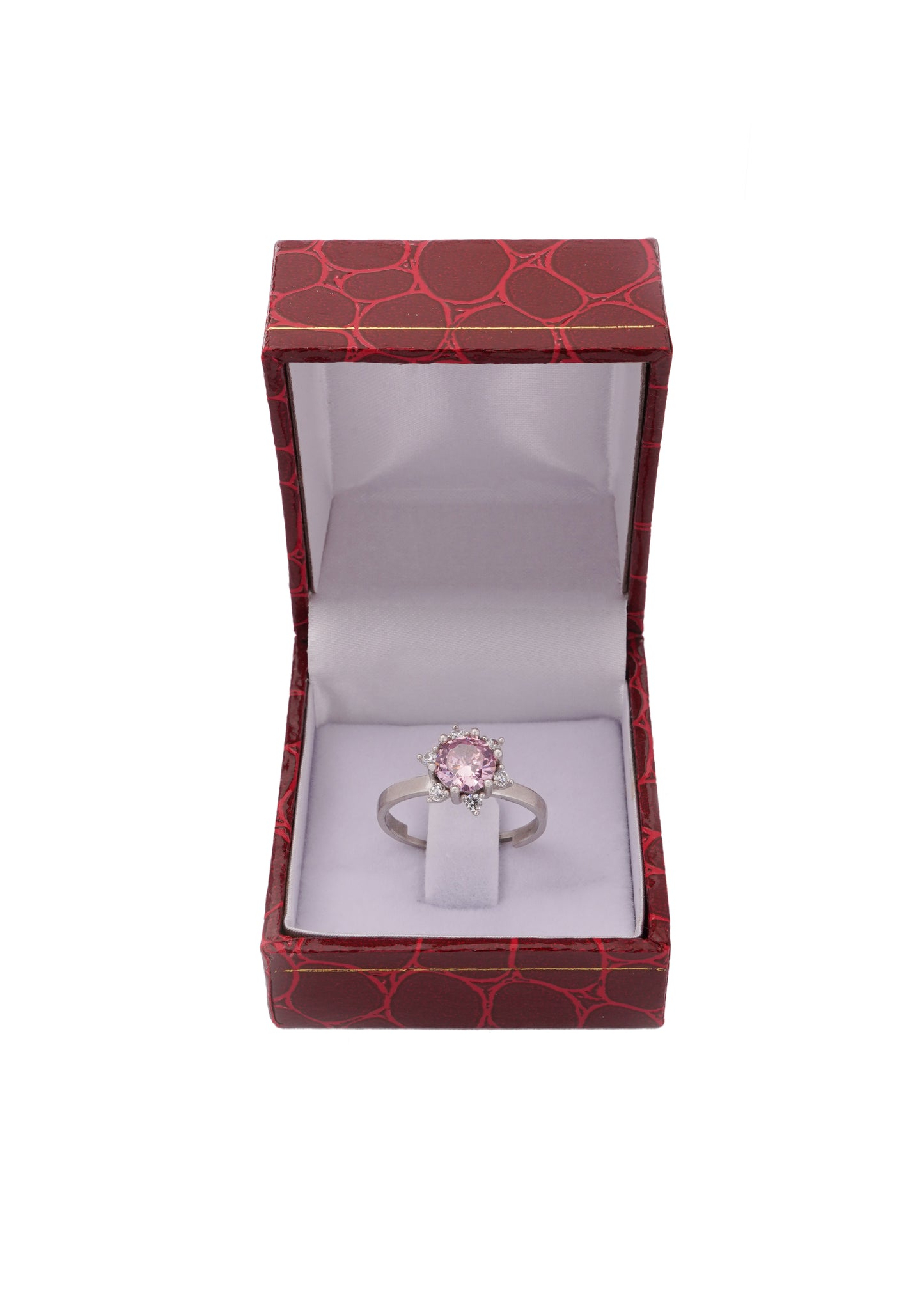 925 Silver Pink Star Ring